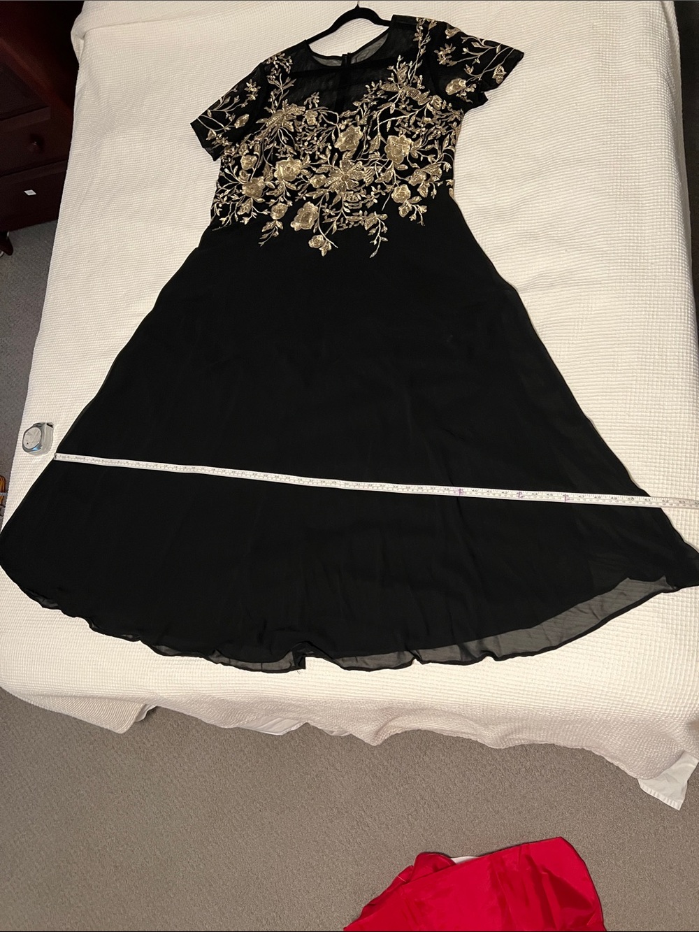 Betsy & Adam Black and Gold Floral Dress/gown
Full length - Picture 12 of 16
